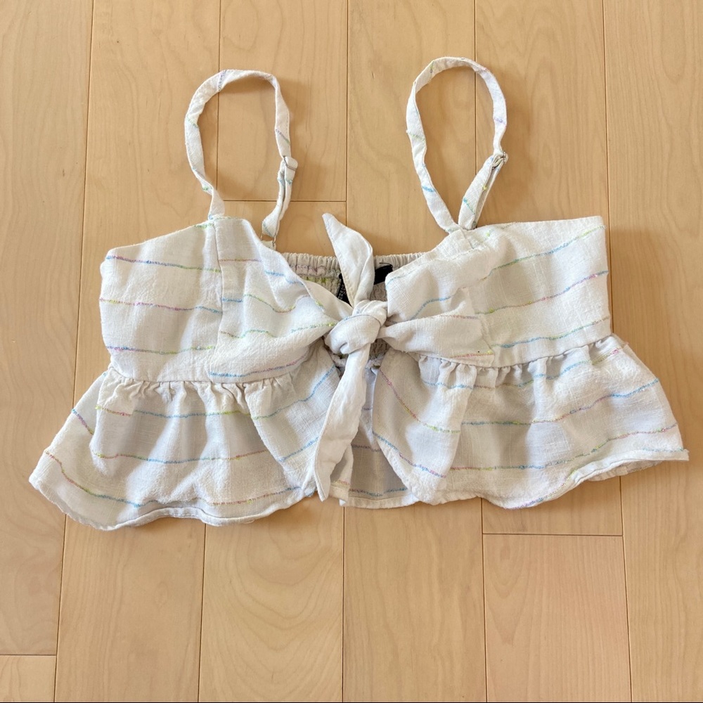 Forever 21 Front Tie Crop Top